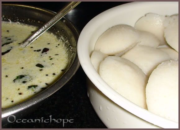 Mangalore Idlis & neer Chutney