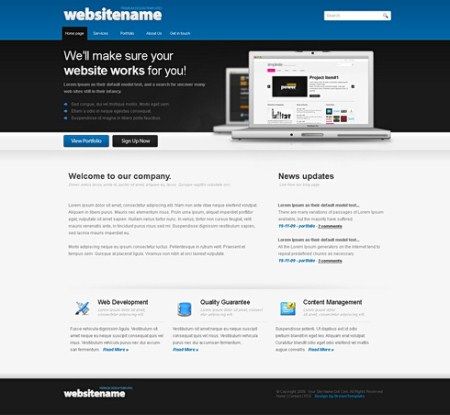 Dynamic XHTML Corporate - Laptopfocus