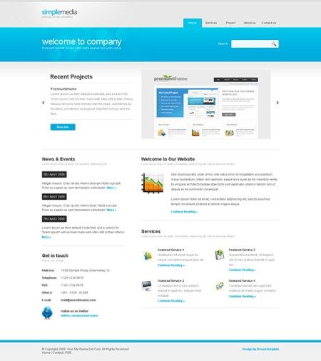 Dynamic XHTML Corporate - Simplemedia | 12.5MB