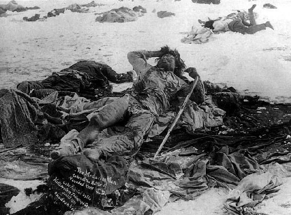Image believed to be of medicine man Yellow Bird; massacre at Wounded Knee, 1890 photo WoundedKneeMedicineManBody_zps8cb41892.jpg