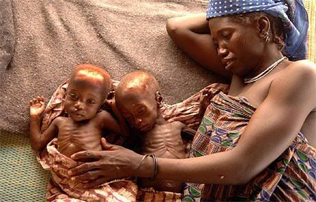 Niger Mother and Starving Twins