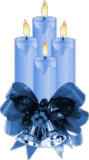 anim blue candles