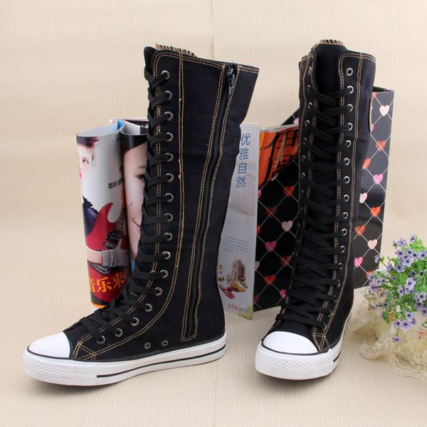knee high emo boots