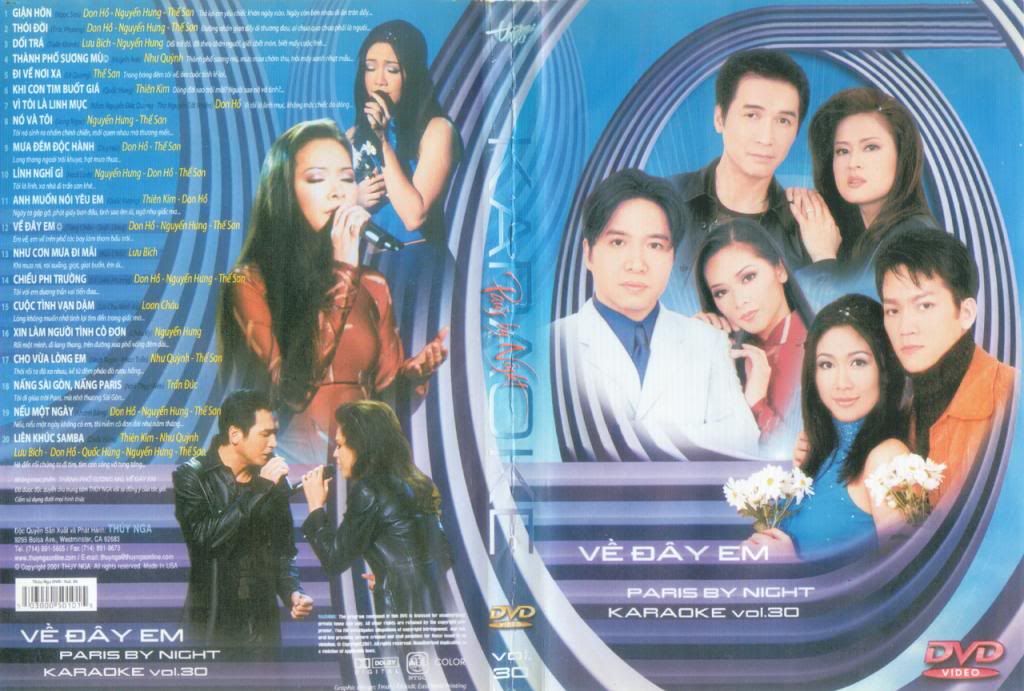 PBN 30 Karaoke " Về Đây Em " DVD5 PBN 30 Karaoke " Về Đây Em " DVD5