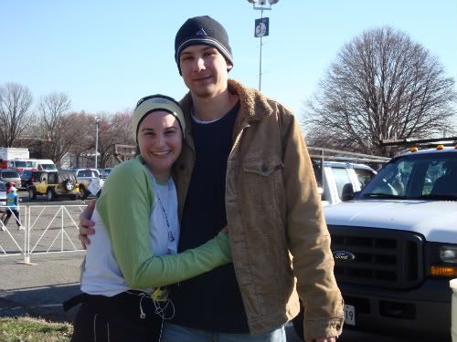 Matt and Jess after National Half Marathon