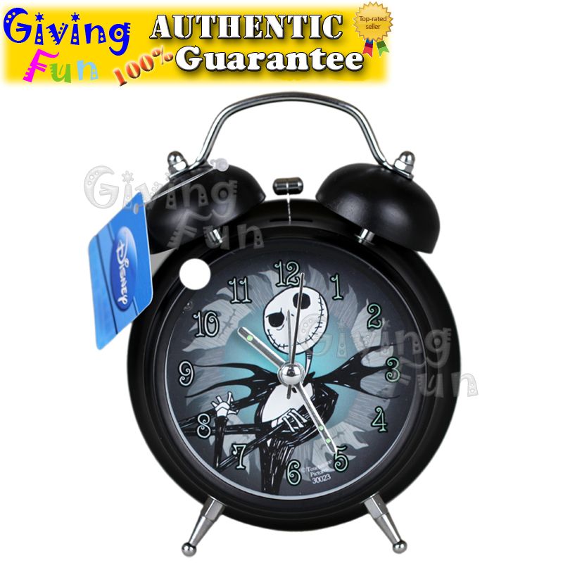 Genuine Disney Nightmare Before Christmas Jack Twin Bell Alarm Clock w ...
