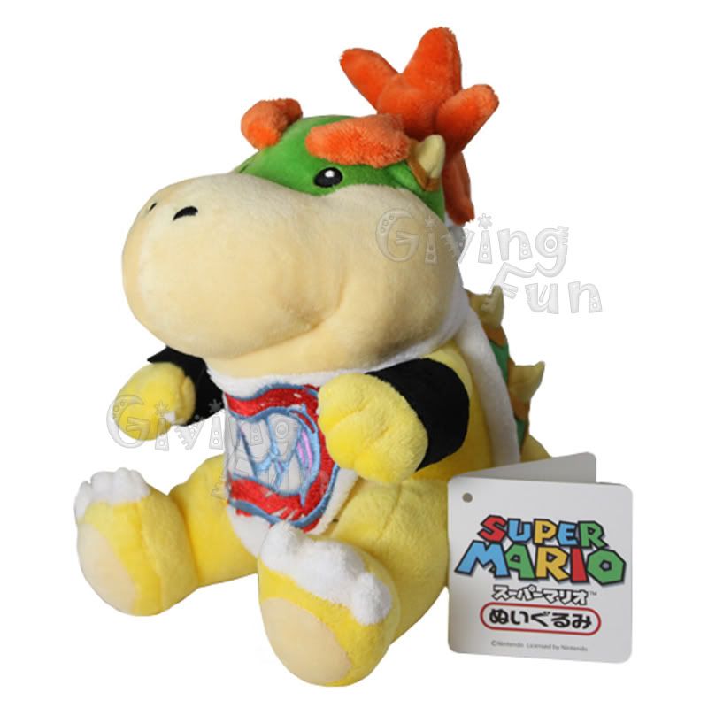 super mario plush bowser jr