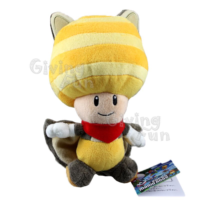 flying squirrel yellow toad plush