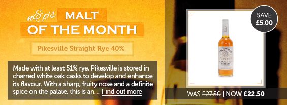 MAY MALT OF THE MONTH | Pikesville Straight Rye 40% | £5.00 OFF! Now Just £22.50 - CLICK HERE TO VIEW