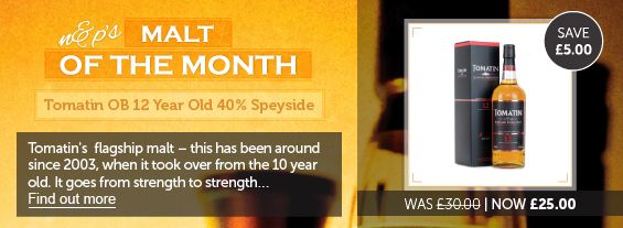 JUNE MALT OF THE MONTH | Tomatin OB 12 Year Old 40% Speyside Whisky | £5 Off! Now Just £25.00 - CLICK HERE TO VIEW