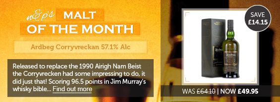 SEPTEMBER MALT OF THE MONTH | Ardbeg Corryvreckan 57.1% Alc | £14.15 Off! Now Just £49.95 - CLICK HERE TO VIEW