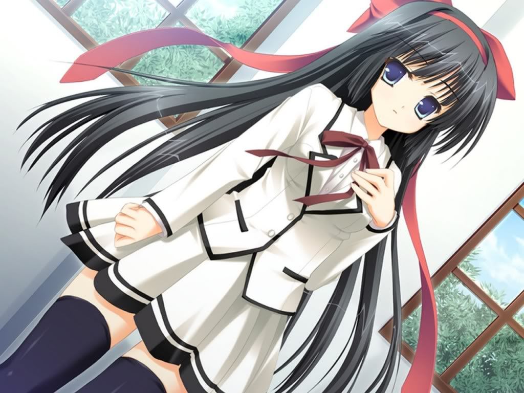 Resultado de imagen para niñas anime pelo negro ojos azules