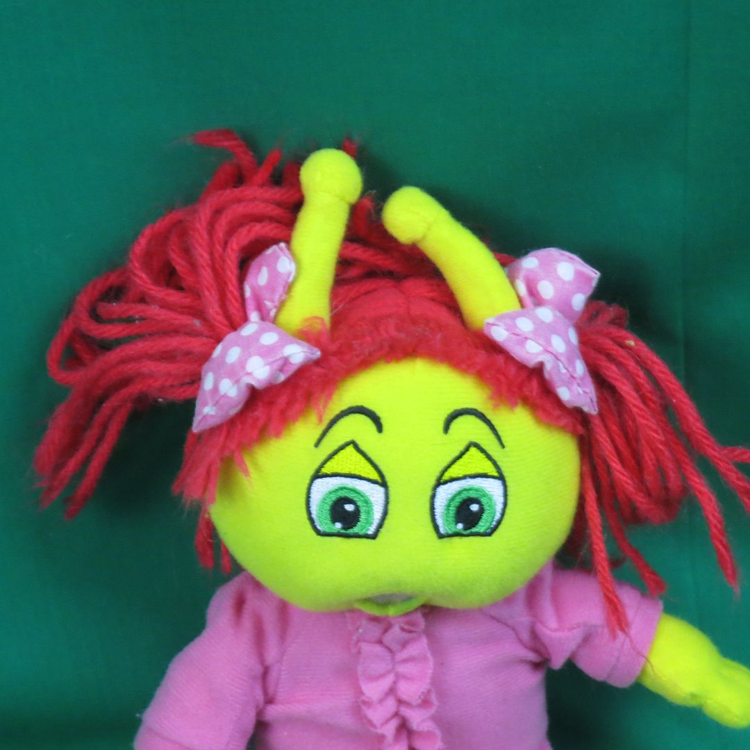 2006 PINK YELLOW MY BED BUGS TV SHOW BEDBUGS WOOZY GIRL PLUSH STUFFED