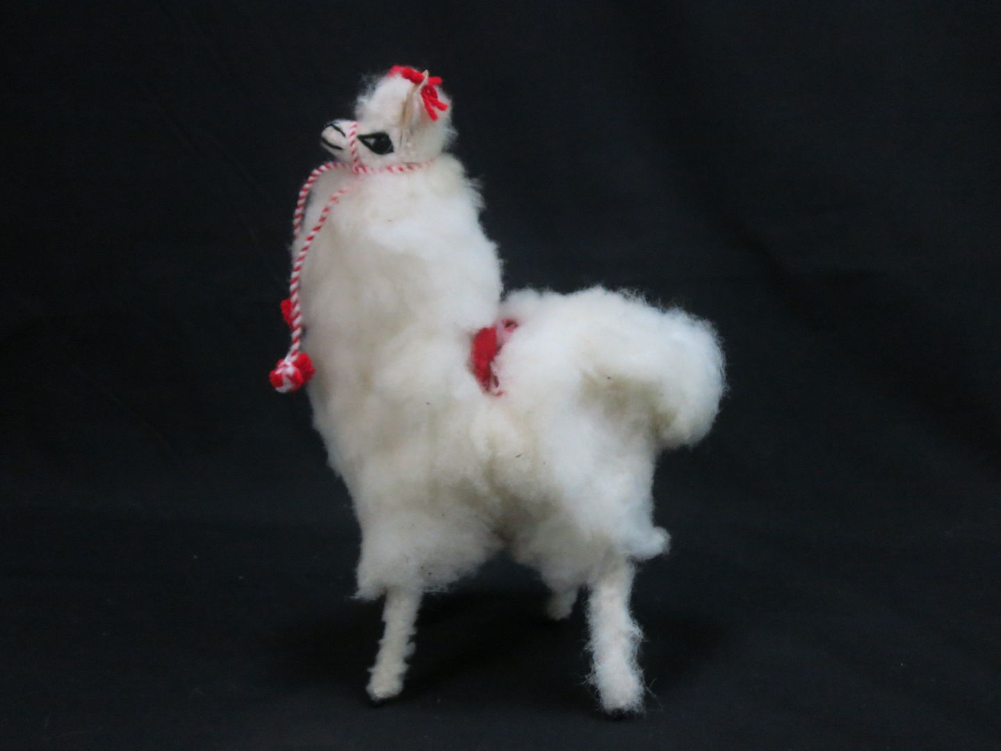 alpaca toy with real fur