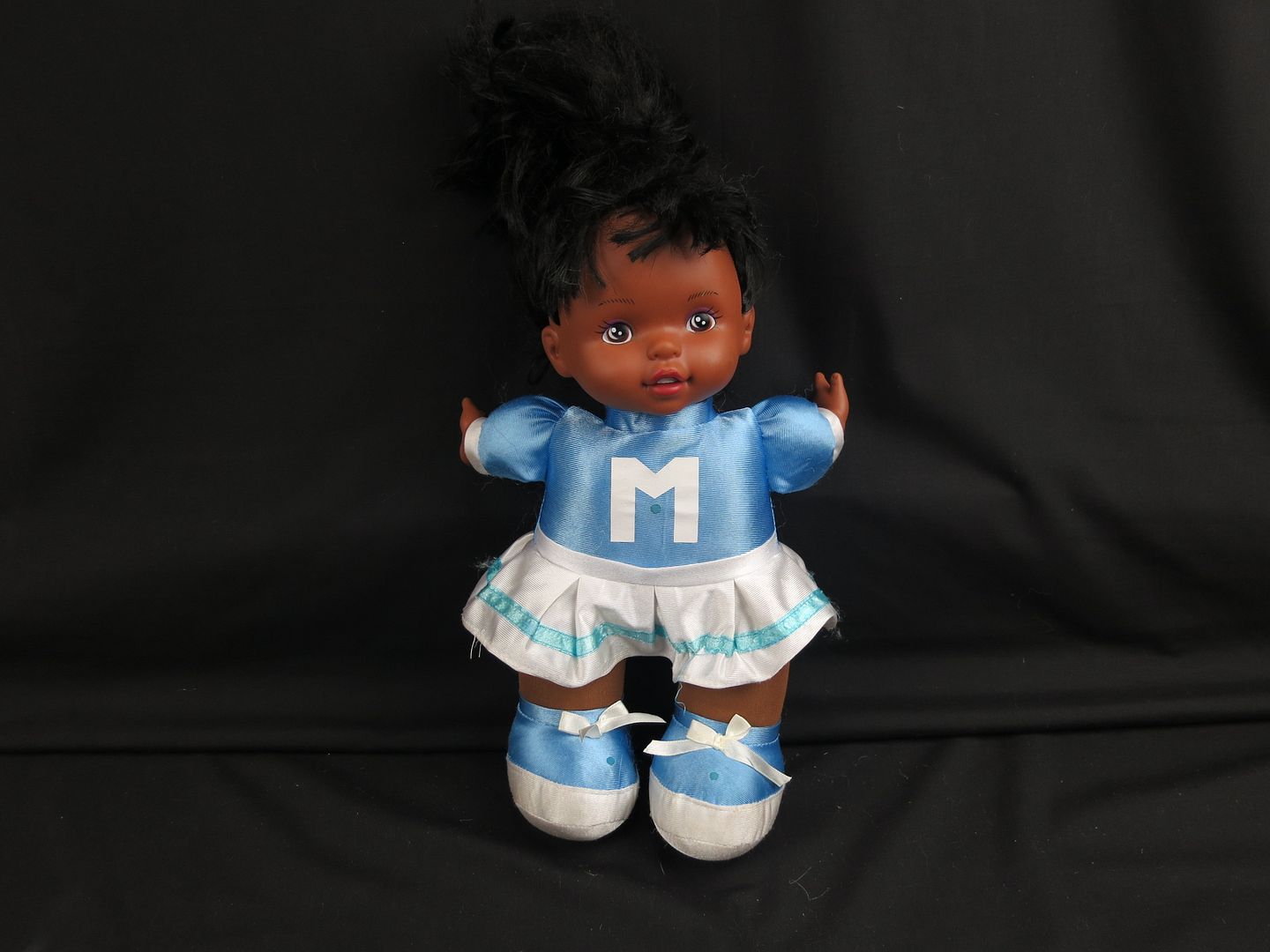 black cheerleader doll