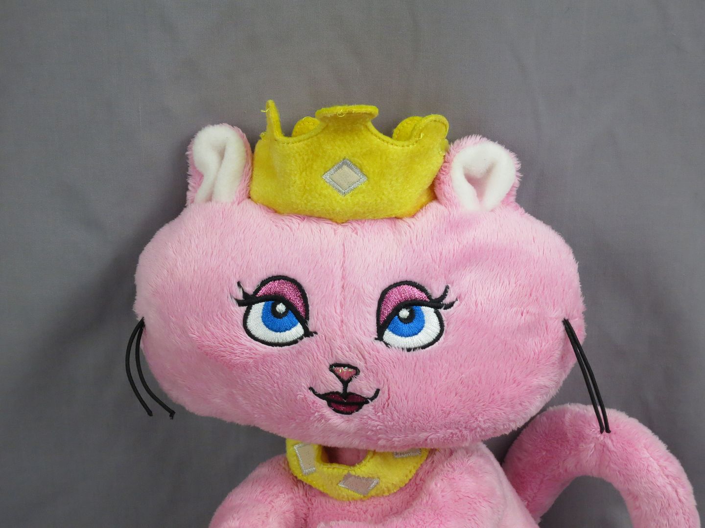 pink stuffed cat