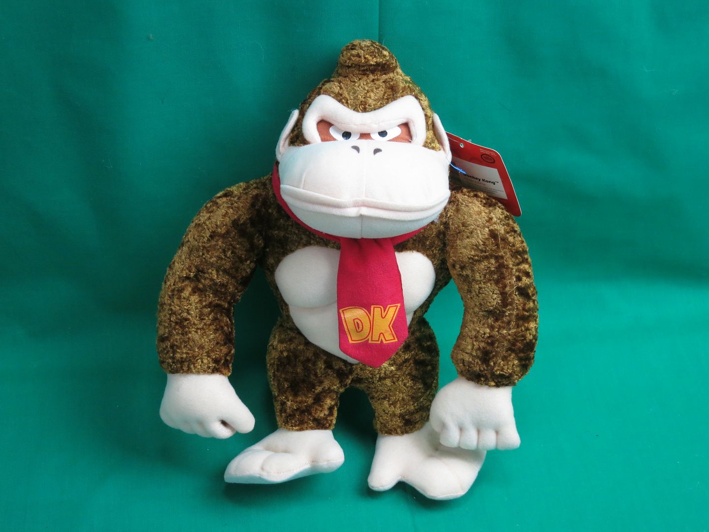 NEW NINTENDO DONKEY KONG 2001 RED TIE DK MONKEY APE PLUSH STUFFED ...