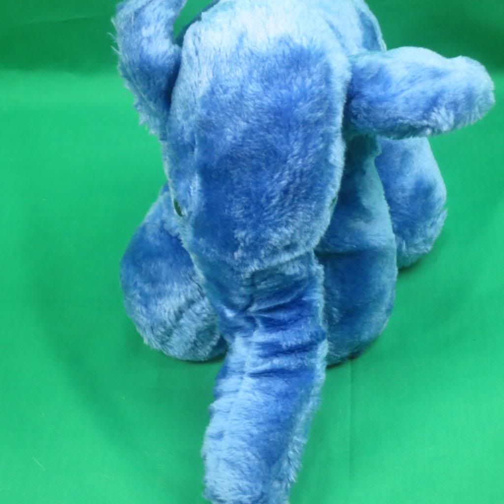 small blue elephant stuffed animal