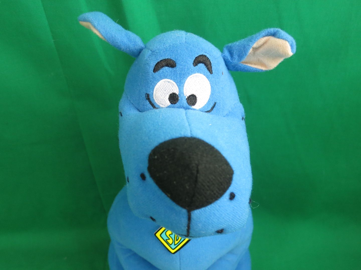 BIG BLUE HANNABARBERA TOY FACTORY SCOOBY DOO PUPPY DOG PLUSH STUFFED