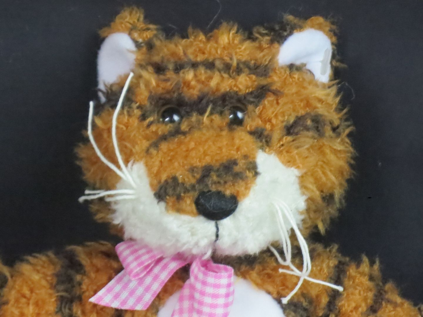 black tabby cat stuffed animal