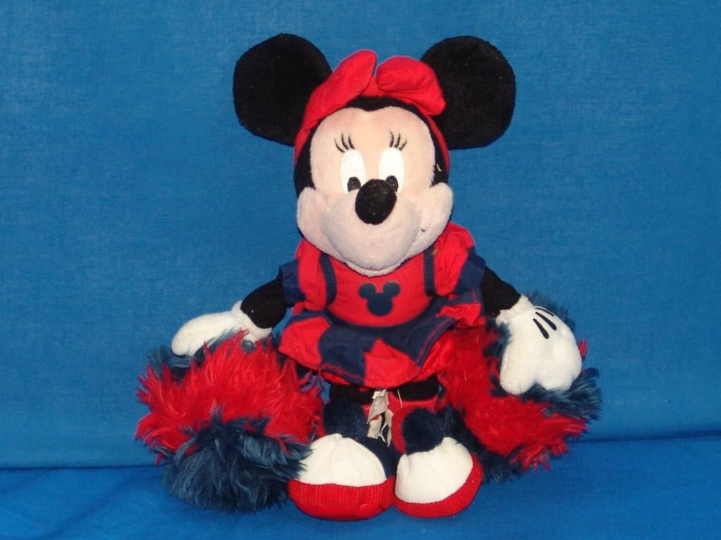 minnie mouse cheerleader plush