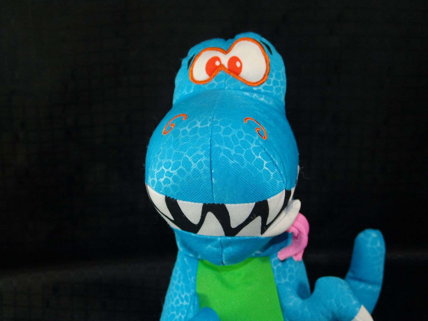 blue dinosaur stuffed animal