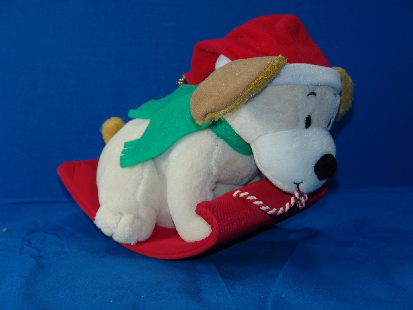 musical stuffed dog