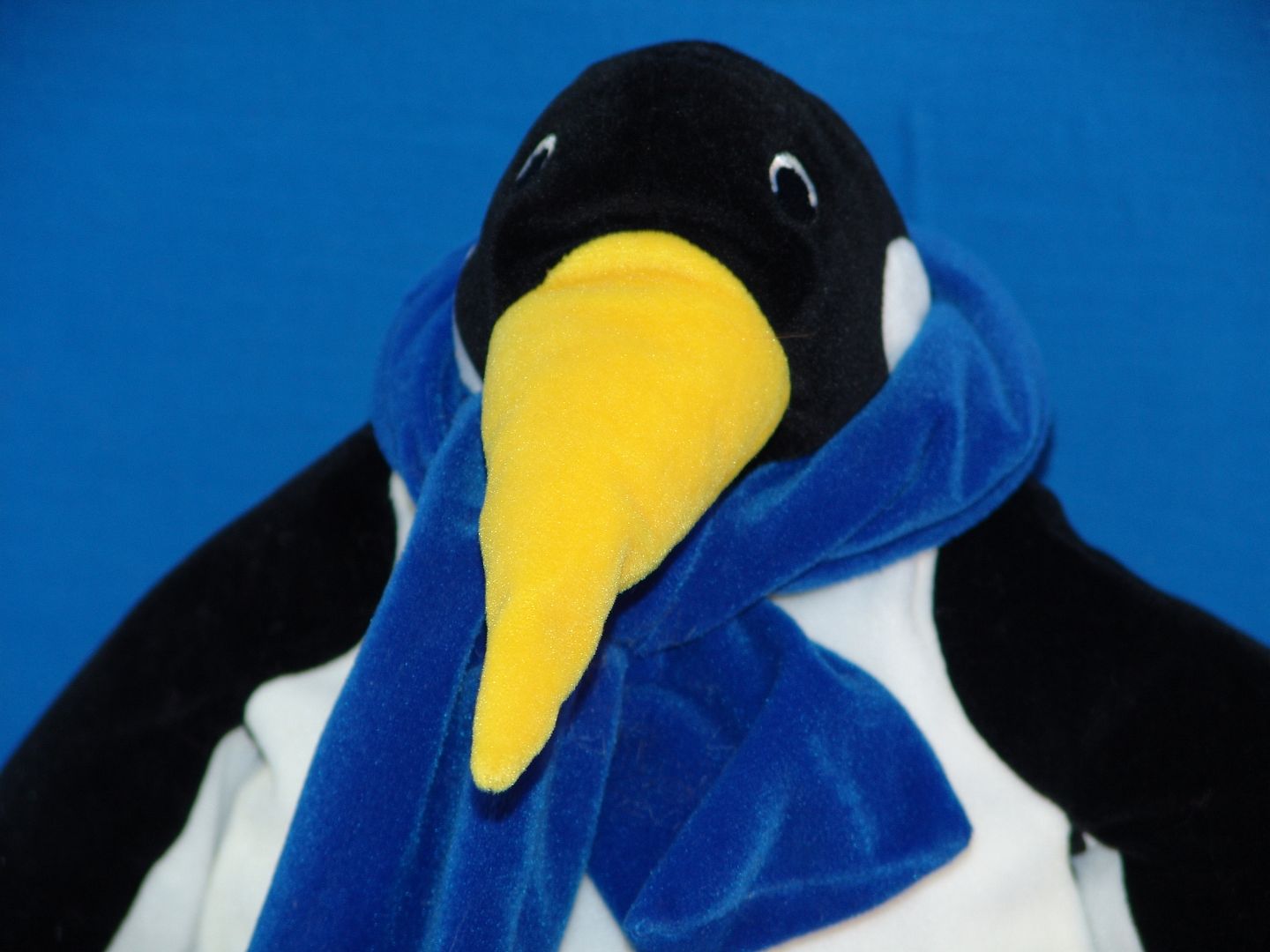 penguin stuffed animal with scarf