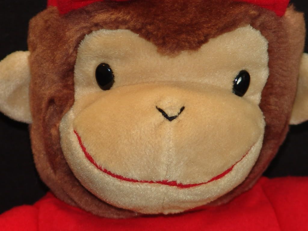 curious george stuffed animal large