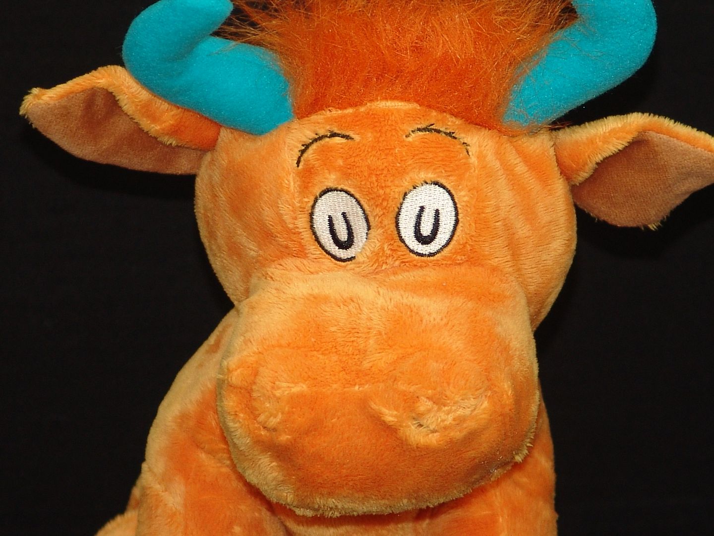 DR. SEUSS PLUSH ORANGE COW BULL MR BROWN CAN MOO YOU PLUSH STUFFED