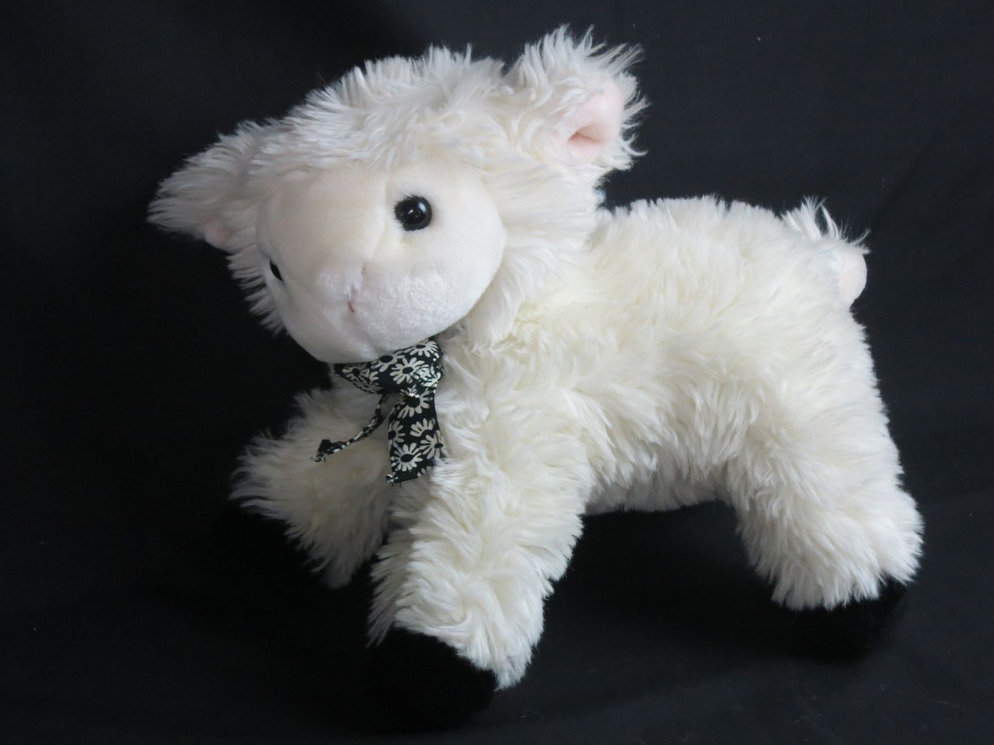 white lamb stuffed animal