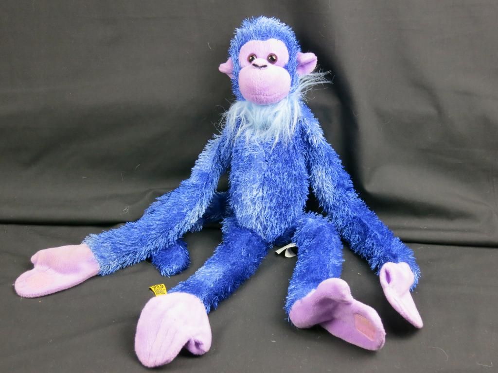 21" K&M INTERNATIONAL PURPLE SPIDER MONKEY WILD REPUBLIC PLUSH STUFFED ...
