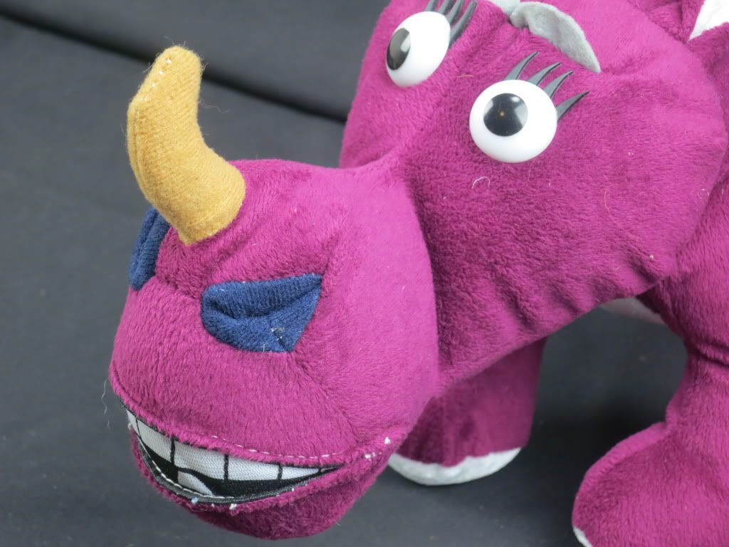 purple rhino stuffed animal