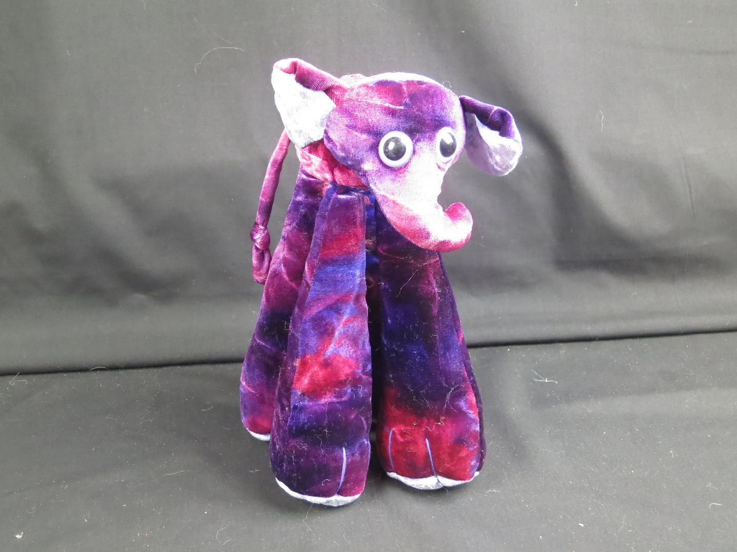 FUNNY LEGS LIMBO LEGS FEET PLUSH ELEPHANT PURPLE FUCHSIA STUFFED ANIMAL TOY