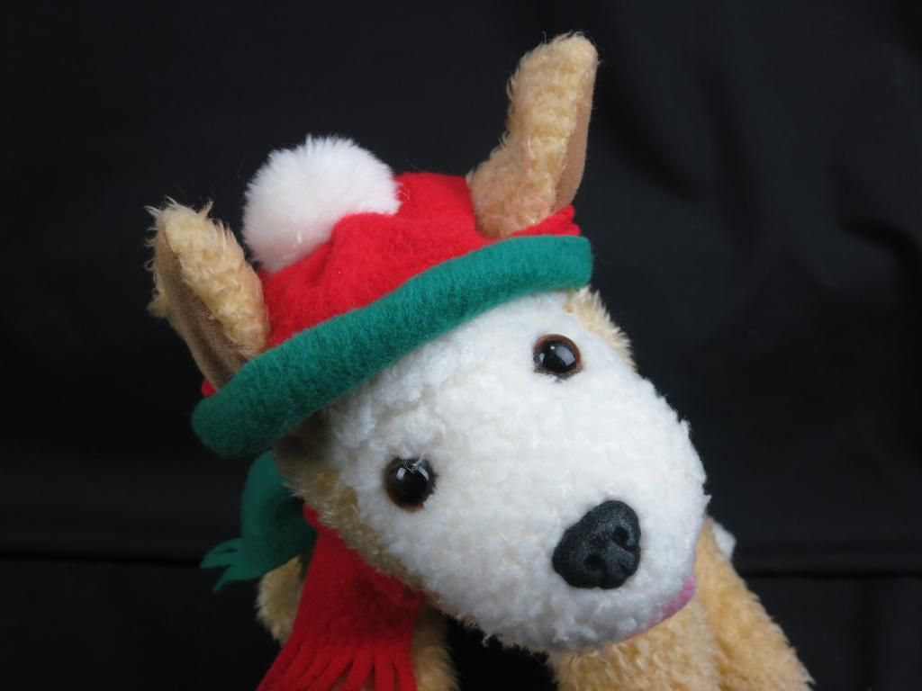 plush christmas dog