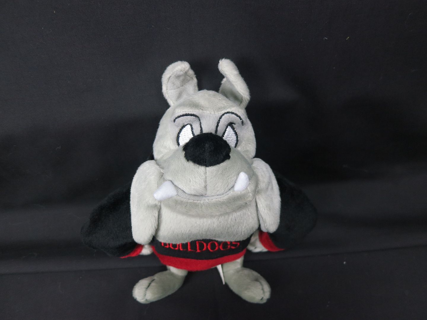 grey bulldog stuffed animal