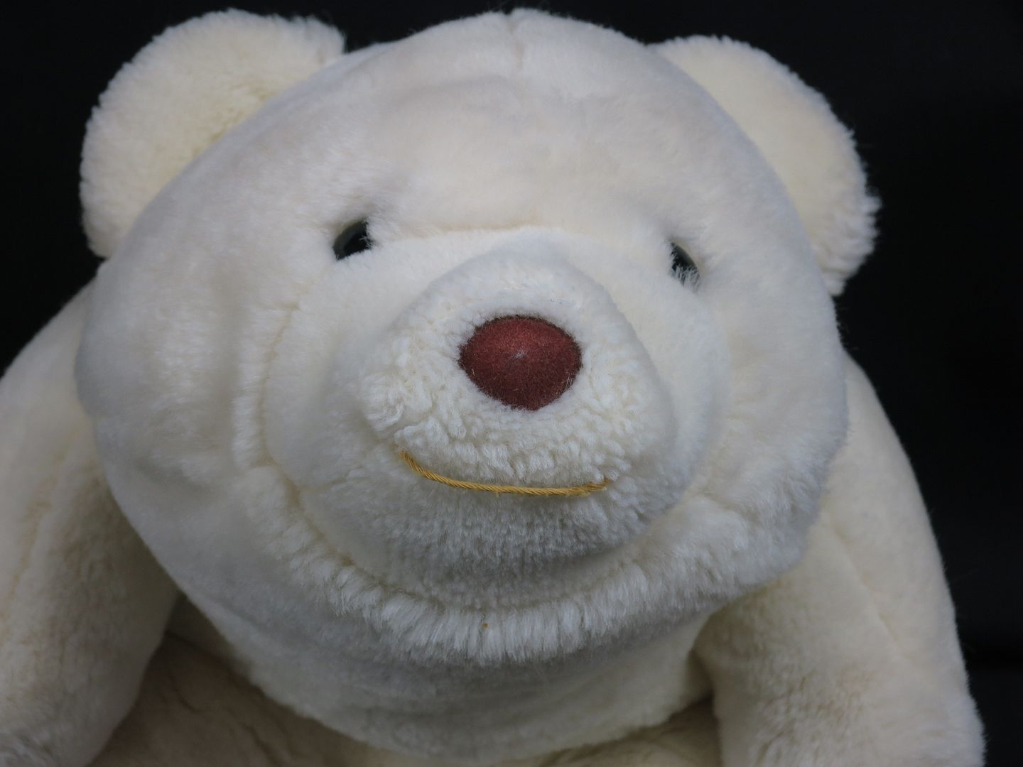 stuffed white bear