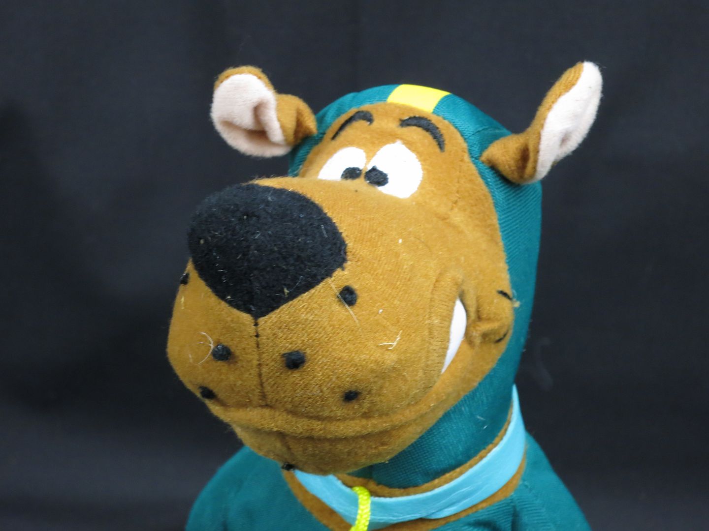 Football Player Scooby-doo Dog Blue Green Jersey Helmet Plush Stuffed 