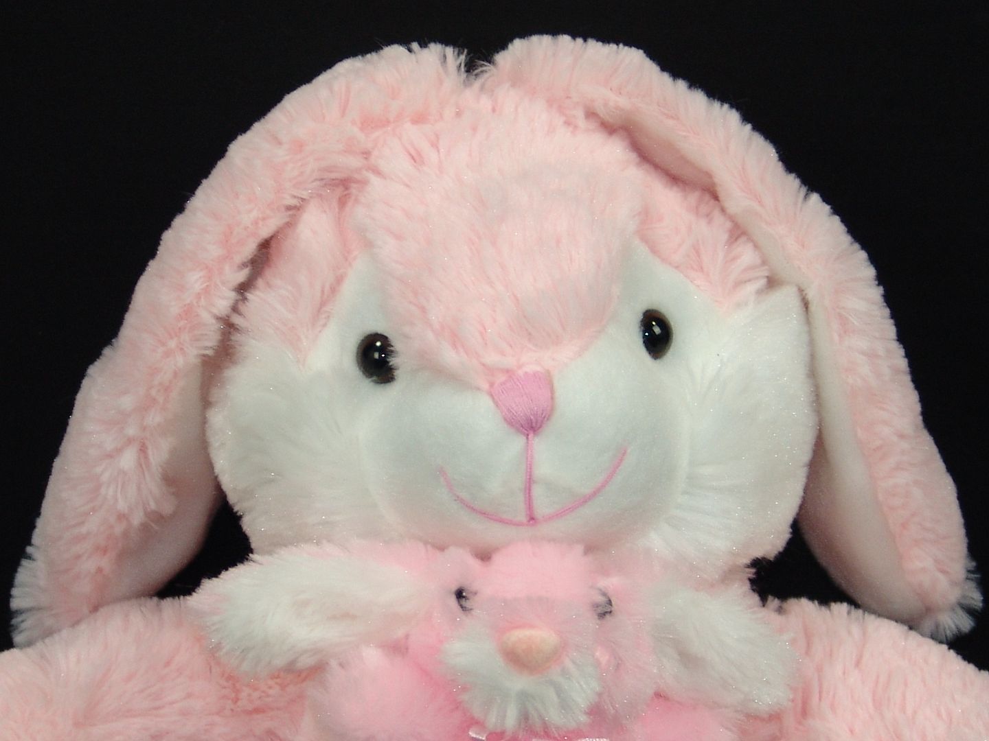 pink easter bunny plush