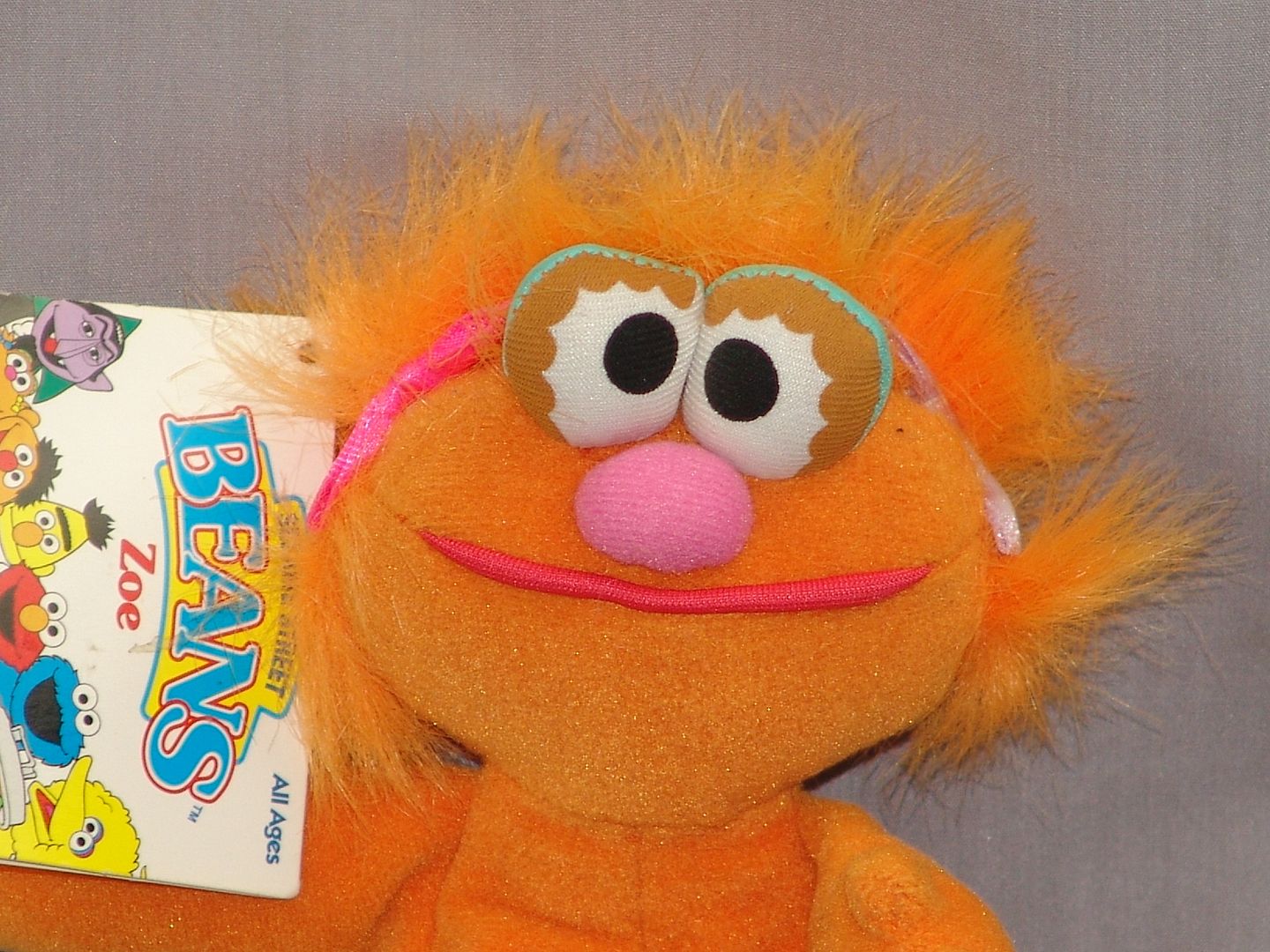 zoe sesame street stuffed animal