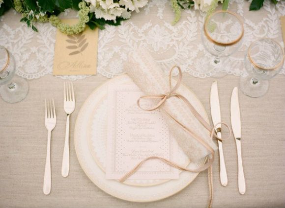 Lace wedding tablescape Lace wedding tablescape