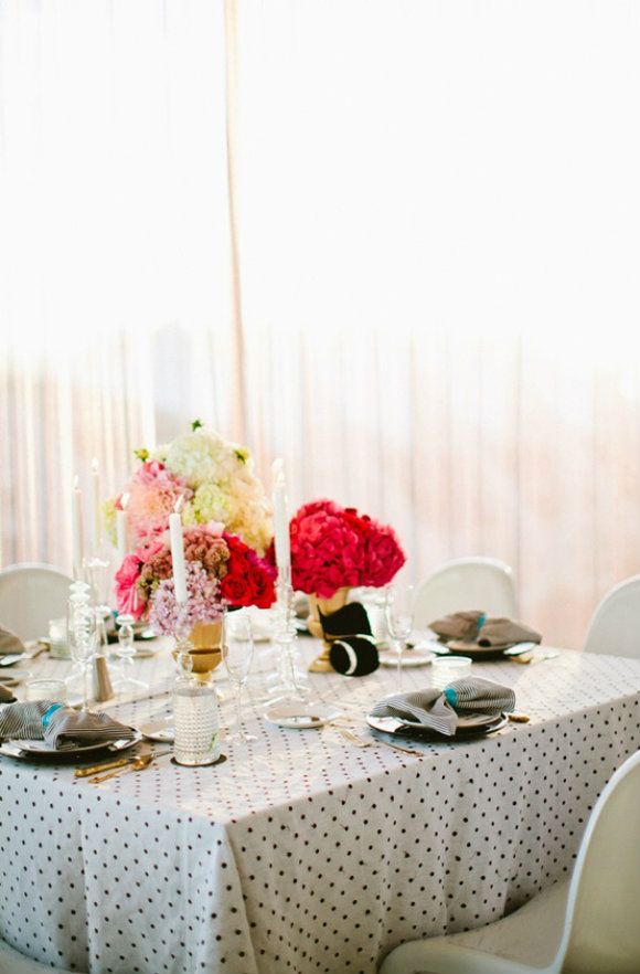 polka dot wedding table polka dot wedding table
