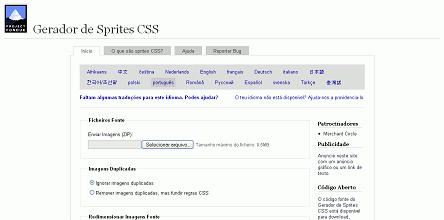 Gerador de Sprites CSS - Project Fondue