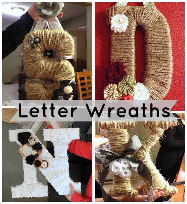 letter wreath
