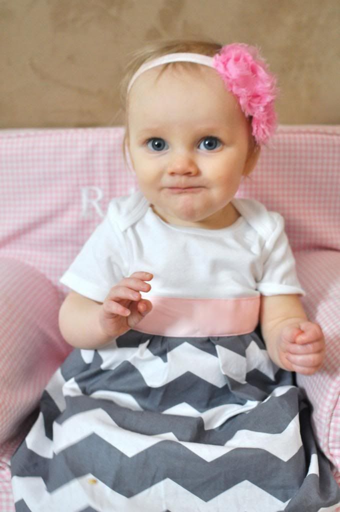 chevron baby dress