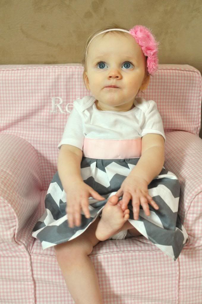 chevron baby dress