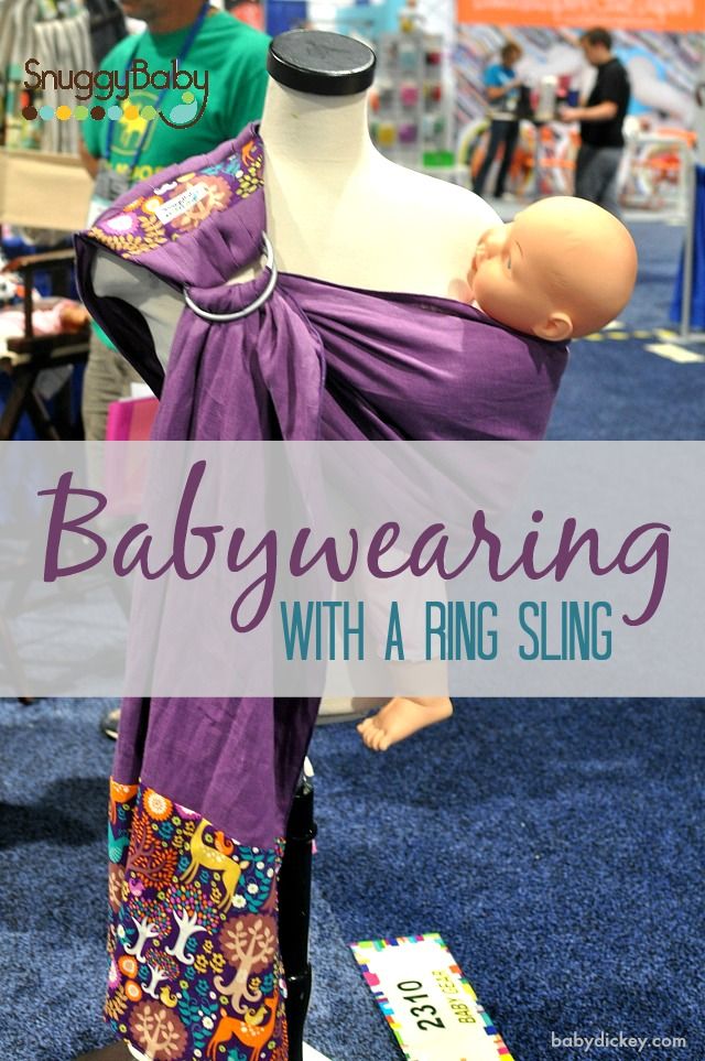 babywearing with a ring sling