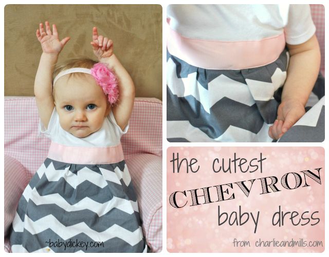 chevron baby dress
