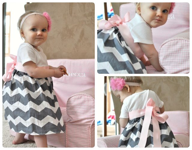 chevron baby dress