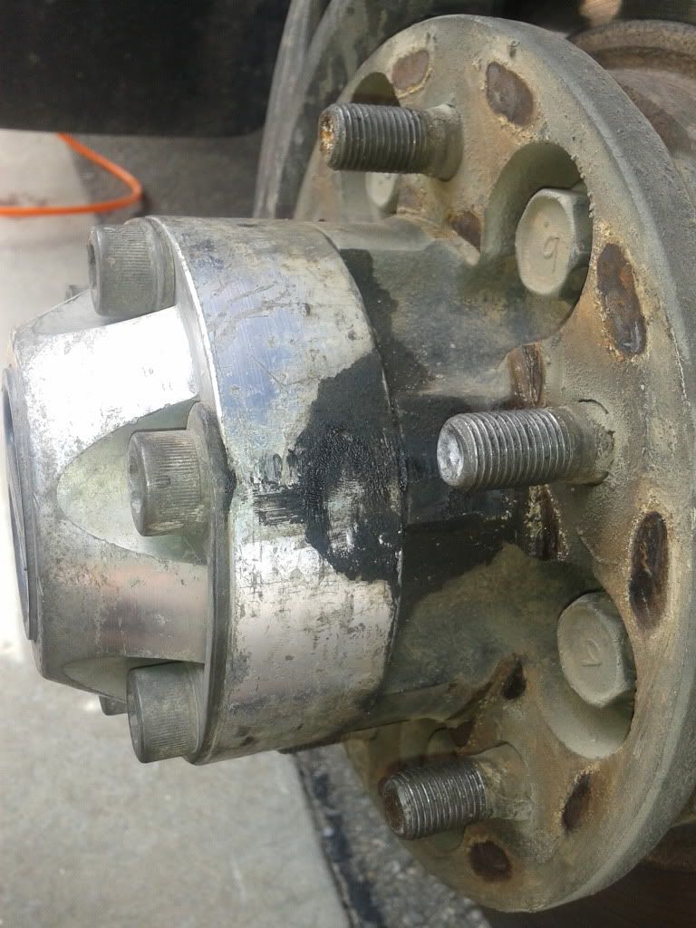 Grease Spot On Hub, And Brake Advice 